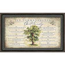 Low price guarantee, fast shipping & free returns, and custom framing options on all prints. Ten Commandments For Our Family Print Framed Art Lifeway