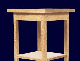 This bedside table has four solid corner posts for legs that are connected to the rails with traditional mortise and tenon joints. Free Diy Bedside Table Woodworking Plans Minwax Woodworking Table Plans Bedside Table Diy Bedside Table Plans