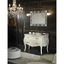 Meuble De Salle De Bains Blanc Style Shabby Avec Tiroirs Et Pieds Kv Store