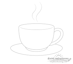 Here presented 52+ cup of coffee drawing images for free to download, print or share. How To Draw A Coffee Cup Step By Step Easylinedrawing