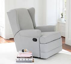 Pb Wingback Glider Recliner In 2020 Baby Rocking Chair Rocking Chair Nursery Nursery Rocking Chair Glider