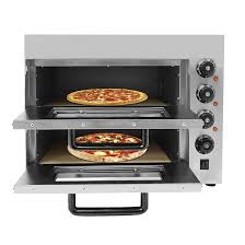 Forno per pizza per piano di lavoro, potenza 3000 W, 2 piani in acciaio  inox 201, capacità 20 l, controllo del tempo, ideale per pizzerie e  ristoranti : Amazon.it: Casa e cucina