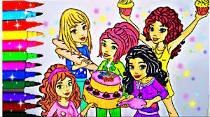 Mia and me ausmalbilder of ausmalbilder. Lego Friends Coloring Book Pages Lego Mia Emma Andrea Stephani Olivia Kid Balloons Toys Fun Art Youtube