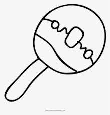 Baby Rattle Coloring Page Desenhos De Chocalho Para Colorir Hd Png Download Kindpng