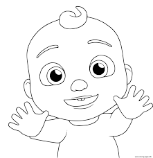 Download printable cocomelon 3 coloring page. Baby Jay From Cocomelon Coloring Pages Printable