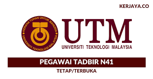 Portal jawatan kosong kerajaan dan swasta di malaysia, jawatan kosong, tip mendapatkan kerja, kerja kerajaan, jawatan kosong spa, kerja kosong terkini Jawatan Kosong Terkini Pegawai Tadbir N41 Utm Universiti Teknologi Malaysia Kerja Kosong Kerajaan Swasta