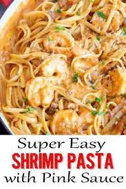 Easy Shrimp Pasta With Pink Sauce Coco And Ash Recipe In 2020 Easy Shrimp Pasta Pink Sauce Easy Shrimp