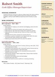 A proven job specific resume example + writing guide for landing your next job in 2021. Cash Office Manager Resume Samples Qwikresume