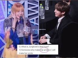 Lisa por su parte era muy tímida y no encajaba. Jungkook Lisa On Twitter Bts Twt Bts Jungkook Blackpink Lisa Lizkook
