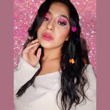 🦋🌺💖 #neonmakeup #pink #makeupart