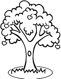 Plant a tree coloring page. Drawings Apple Tree Nature Printable Coloring Pages