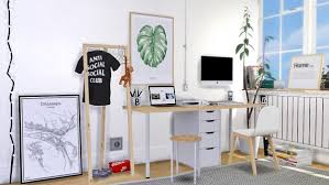 The metal base looks good and is sturdy. Mxims Alex Linnmon Desk Sims 4 Downloads
