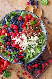 Add fruit cocktail, mini marshmallows, and cool whip to a medium to large sized bowl. Fruit Nut Spinach Salad Recipe Spend With Pennies
