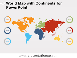 Choose from 1800+ world map graphic resources and download in the form of png, eps, ai or psd. World Map With Continents For Powerpoint Presentationgo