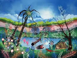 The garden of eden (hebrew: The Garden Of Eden Herbert Hofer Als Kunstdruck Oder Handgemaltes Gemalde