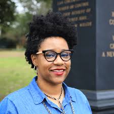 Walking with Abra Lee at Oakland Cemetery