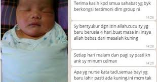 Cellmaxx Malaysia Testimoni Penyakit Kuning Bayi Baru Lahir Bayi Baru Lahir Penyakit Bayi