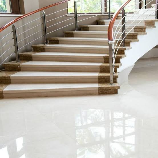 White Vietnam Marble Flooring View