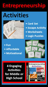 Entrepreneurship Activities For Students Student Activities Financial Literacy Lessons Teaching Business