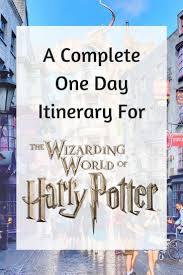 A Complete One Day Itinerary For The Wizarding World Of Harry Potter Studio S Vakantie Ideeen En Boeken