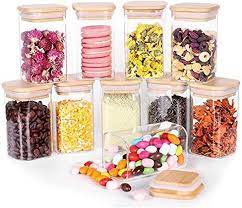 Borosilicate Square Glass Storage Jars