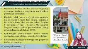 Perjanjian perisytiraraan british siam 1<b>&'. Topik 04 Pentadbiran Negeri Negeri Melayu Tidak Bersekutu Jom Tuisyen