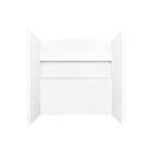Nextile 60L x 30W x 60H-inch 4-Piece Alcove Tub Surround Kit in White Subway Tile wit    106542-000-270-000 MAAX