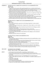 Pharmaceutical Representative Resume Samples Velvet Jobs