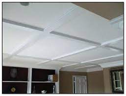 Diy Coffered Ceiling Dropped Ceiling Ceiling Tiles Basement Low Ceiling