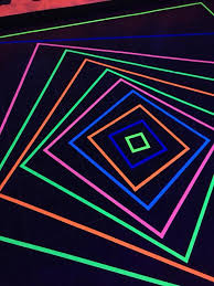 Fluorescent Tape On Dance Floor Neon Birthday Party Neon Birthday Blacklight Party