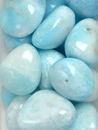 Aragonite Blue Tumbled Stones Stone Light Spring Colors Mineral Stone