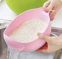 Rice Washing Filter Strainer Basket Colander Sieve Fruit Vegetable Bowl  Drainer | eBay