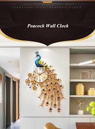 Check spelling or type a new query. Luxury Big Peacock Wall Clock Home Decor Wall Watch Living Room Clock Wall Modern Luxurax Wallclock Peacock Room Decor Peacock Wall Decor Living Room Clocks