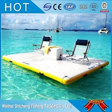 450 00 Buy Here High Quality White Yellow Inflatable In Water Giant Pool Floats Magazineonlinewebsite Lake Floats Floating Dock Lake Fun