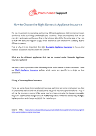 Home appliance insurance works as a type of service contract that guarantees appliance repairs or there are two major costs associated with your appliance insurance plan: How To Choose Right Domestic Appliance Insurance By Prominencesupport Issuu