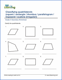 Grade 5 Geometry Worksheets Free Printable K5 Learning