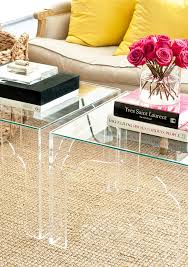 Also, from a visual standpoint, large furniture with a tiny table in the middle looks off. Lucite Tables With Moroccan Motif Small Apartment Decorating Tiny Living Rooms Lucite Furniture