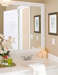 Pin By Df On Bathroom Ideas Mirrors Bathroom Mirror Design White Bathroom Mirror Bathroom Mirror Frame