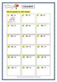 Grade 3 Maths Worksheets Division 6 6 Short Division Without Remainder 3rd Grade Math Worksheets Short Division Math Worksheet