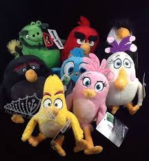 Red Bird With Spiky Hair Angry Birds Plush Set 8 Red Chuck Leonard Mighty Eagle Bomb Matilda Stella 1 Angry Bird Plush Red Chucks Angry Birds