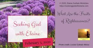 What is the difference between righteousness and violence? What Are The Fruits Of Righteousness Seeking God With Elaine