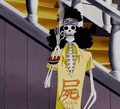 Luffy on his quest to claim the greatest treasure, the legendary one piece, and become the pirate king. Brook One Piece Gif Brook Onepiece Discover Share Gifs One Piece Gif Brooks One Piece One Piece Funny
