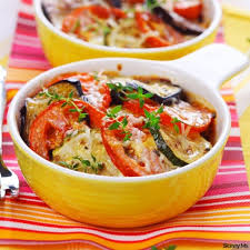 Heat a skillet to 300˚f. Tomato Zucchini And Eggplant Gratin