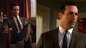 The suits actress stepped out in a wide collar camel wrap coat, made by canadian luxury brand sentaler, which tapered in around the waist and flared out at the hem, for the st mary magdalene church christmas service. Autumn On Mad Men Draper S Brown Suit In Season 2 Bamf Style