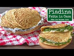 Piadina Fatta In Casa Fatto In Casa Da Benedetta Rossi Ricetta Nel 2020 Ricette Ricette Facili Ricette Di Cucina