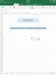 Divide the total number of grade points by the total number of credit hours to find the gpa for the academic year. Excel For Ipad Helps Students Stay On Top Of Their Gpa Microsoft 365 Blog