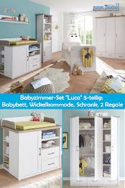 Babyzimmer Komplettes Set Quot Luca Quot 5 Stuck In 2020 Babyzimmer Komplett Set Babybett Babyzimmer Set