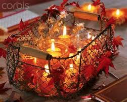 Fill with sweet and savory nibbles how to make a tiered basket centerpiece. Simple And Easy Thanksgiving Centerpiece Ideas Using Candles