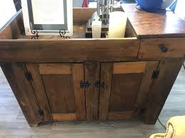1800's antique dry sink cabinet, mint