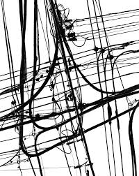 Black And White Electrical Wires Which Is Positive Black White Photography Inspiration Line Photography Monochrome Photography Elements Of Art